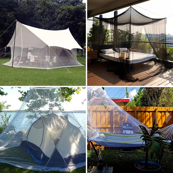 Diy Mosquito Netting 3X5/15M Outdoor Camp Tent Garden Picnic Black Cut Fit Size Insect Nets & Repellents