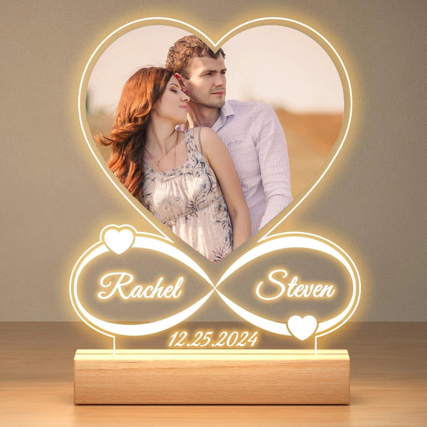 Personalized Valentine's Day Gifts Lamp Custom Photo And Text Night Light Women Men Couples Anniversary Wedding Birthday Night Lights