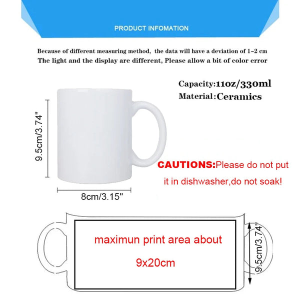 Custom Photo Magic Mug Coffee Unique Gift Color Change Ceramic Cup Personalized Gifts Funny Cups Mugs