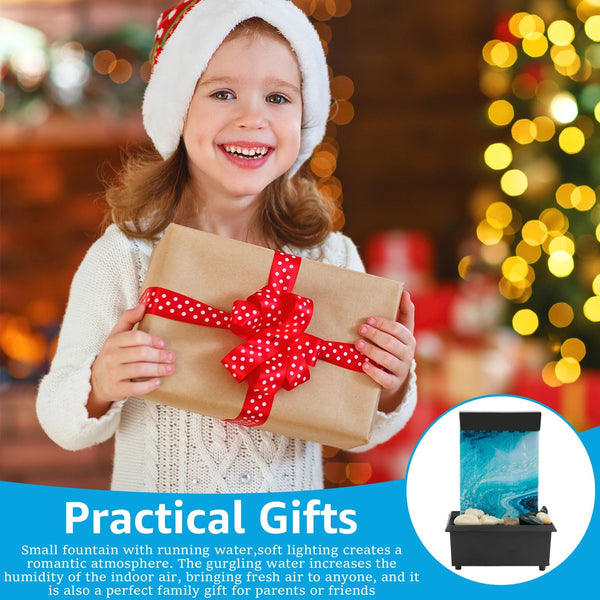 Tabletop Fountain Decor Water Landscape Ornament Attract Wealth Relax Zen Meditation Sculptures & Figurines