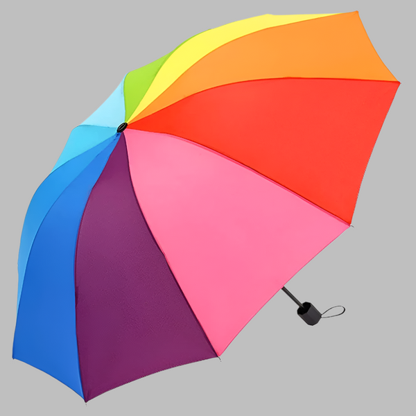 Windproof Foldable Umbrella Women Men Manual Popular Rainbow Three Folding Adults Children Strong Resistant Umbrellas