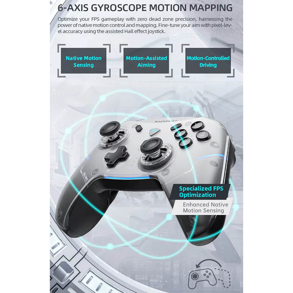 Gamepad Wireless Gaming Controller Machenike G5 Pro Elite Hall Trigger Joystick Mecha Tactile Buttons For Switch Pc Android Ios Other Video Game Acces