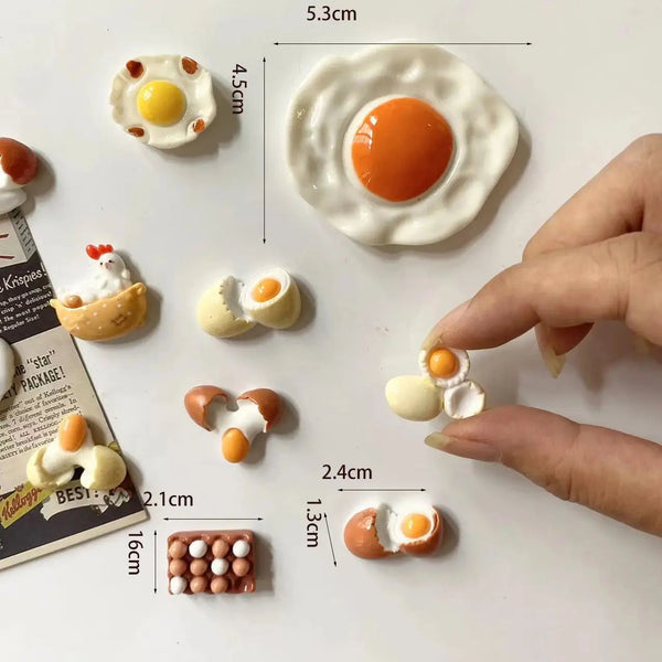 11Pcs Miniature Egg Fridge Mag Net Home Decoration Photo Message Fixed Refrigerator Magnets
