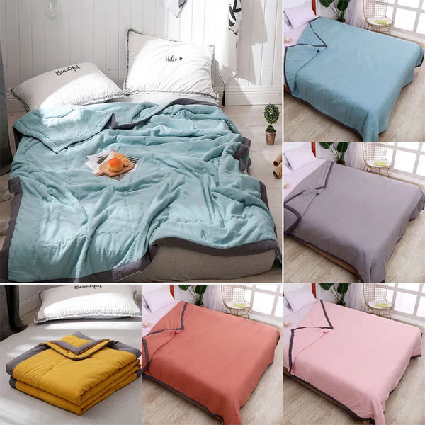 Summer Cooler Quilt For Children And Adults Thin Air Conditioned Soft Blanket

< Blankets
