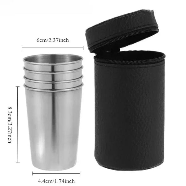 Stainless Steel Mini Cups Set Portable Durable And Perfect For Every Adventure Cups Mugs & Glasses