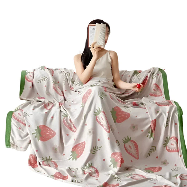 1Pc Blanket 100 Percent Bamboo Fiber Cooling Feel Bed Linen Towel 

< Blankets