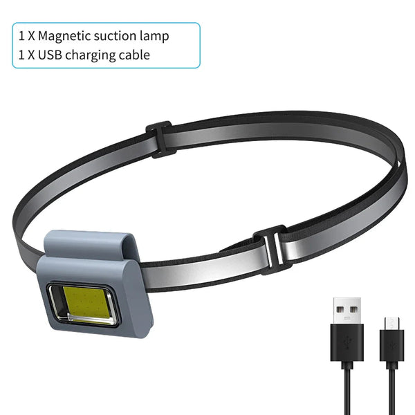 Led Safety Lights Running Clip On Collar Usb Rechargeable Hands Free For Camping Cycling Night Flashlights