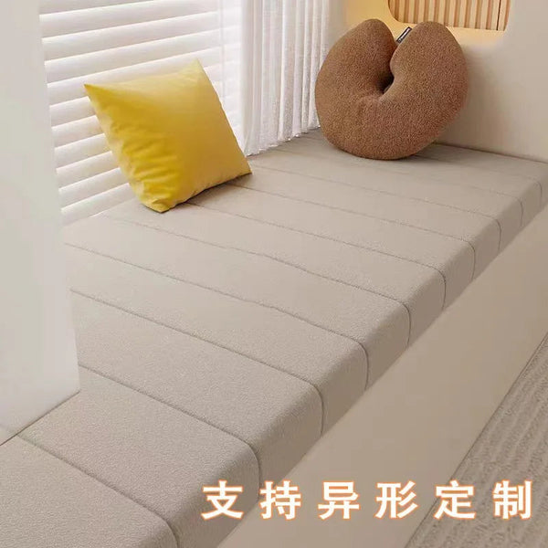 Customized Teddy Sponge Windowsill Cushion Waterproof Non Slip Sofa Bench Seat Pad Cushions & Decorative Pillows
