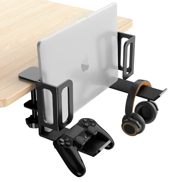 Steel Clamp Desk Side Laptop Holder Home Office Hanging Organizer Stands Holders & Car Mounts