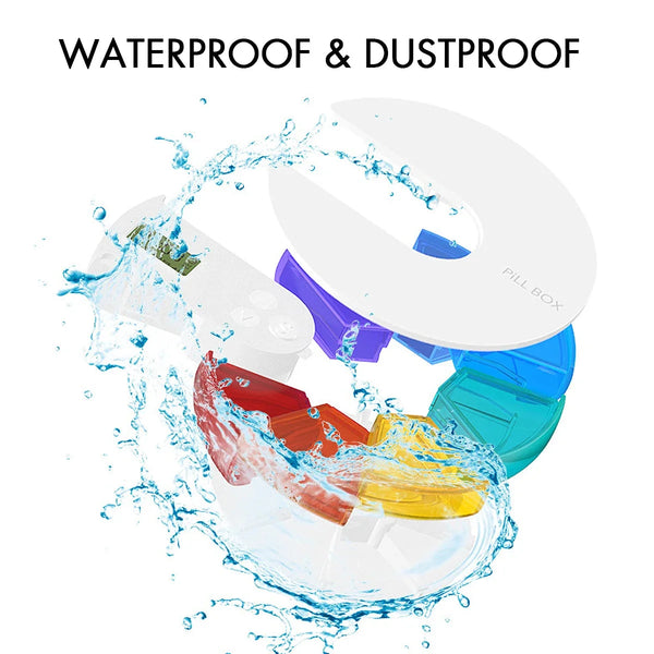 7 Day Electronic Pill Dispenser Storage Box With Alarm Clock Light Smart Pip Pill Boxes