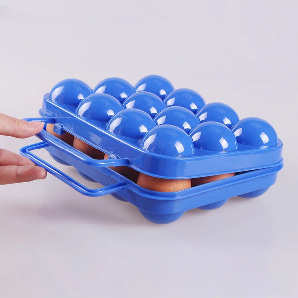 2/4/6/12 Grid Egg Storage Box Portable Holder Container For Outdoor Camping Picnic Eggs Case Kitchen Organizer Food Storage Containers