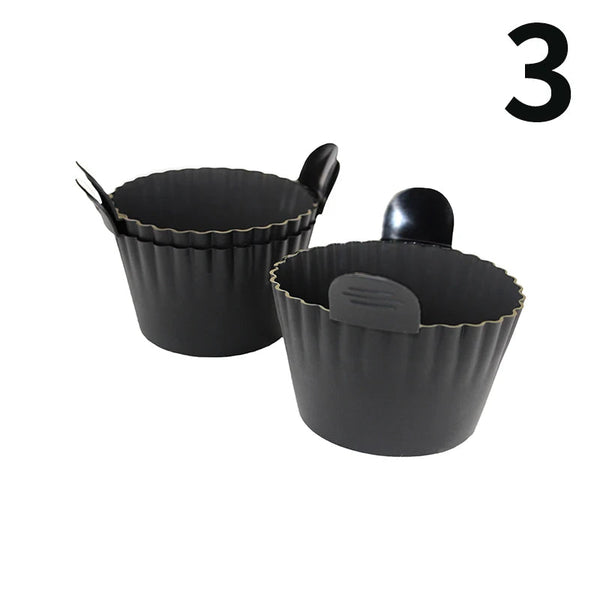 Silicone Air Fryer Egg Poacher Cupcake Baking Cups Ramekins Ovens Basket Air Fryer Accessories
