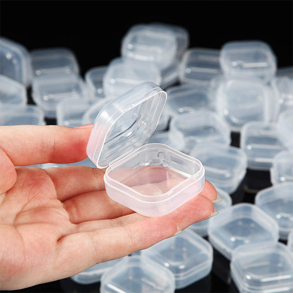 Jewelry Storage Containers Box 20 Pieces Transparent Portable Organizer For Storage Boxes