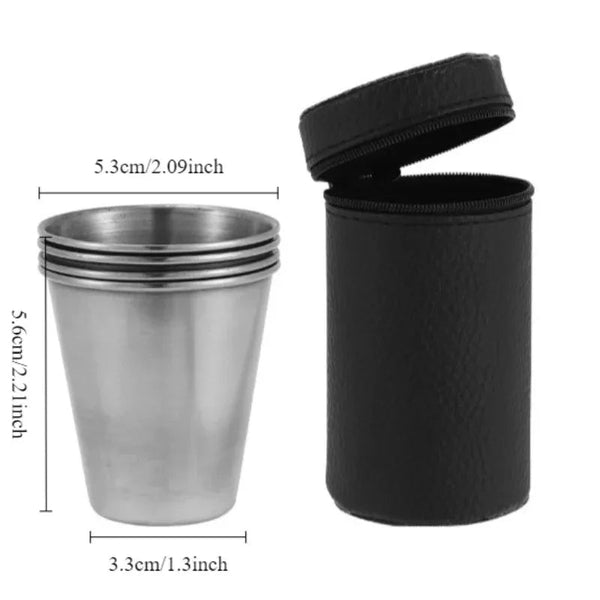 Stainless Steel Mini Cups Set Portable Durable And Perfect For Every Adventure Cups Mugs & Glasses