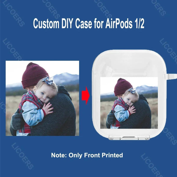Custom Cases For Airpods 4 2024 Pro 3 1 Diy Photo Picture Print Name Logo Clear Tpu Cover Pods Bluetooth Wireless Bag Earbud Cases