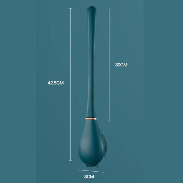 Toilet Brush Green Silicone Wall Mounted Soft Bristles Bathroom Cleaning Tool Toilet Brushes & Holders