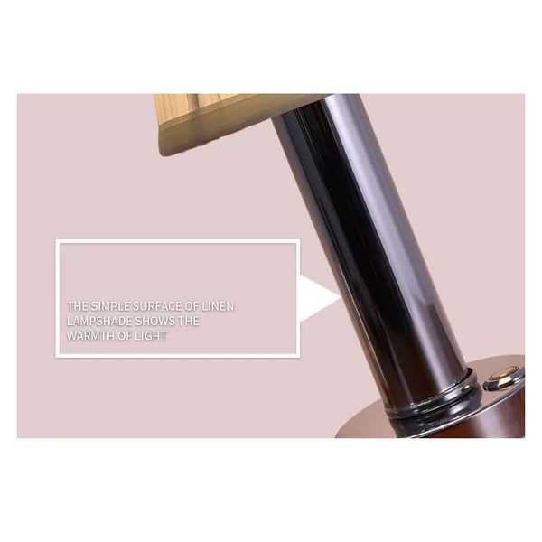 Elosung Silver Creative Led Rechargeable Table Lamp | 3 Light Modes Touch Control Usb Charging Modern For Bar Restaurant Cafe And Home Decor Lamps