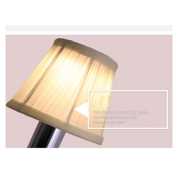 Elosung Silver Creative Led Rechargeable Table Lamp | 3 Light Modes Touch Control Usb Charging Modern For Bar Restaurant Cafe And Home Decor Lamps