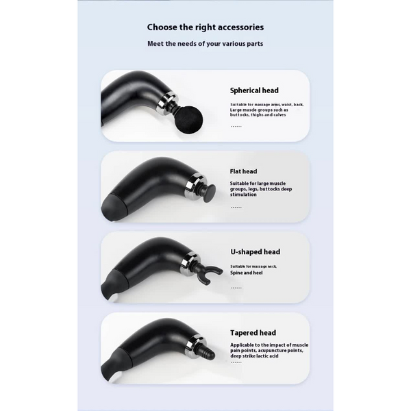 Elosung Silver Electric Elbow Fascia Gun For Body/Head Relief Portable Silent Fatigue Reliever Hot Selling Massager Massagers