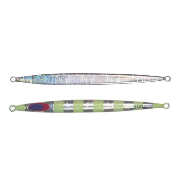 Finesse Lumo Fastdrop Jig 200Gm Silver Stripe Qty Baits & Lures