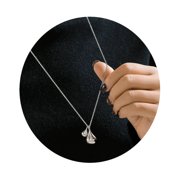 Simple And Versatile Stainless Steel Gold Plated Sweater Chain Jewelry Necklaces & Pendants