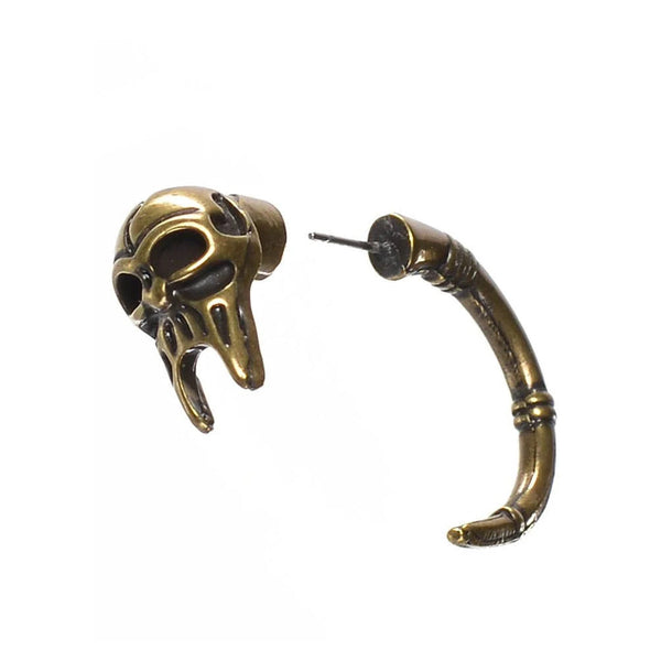 Skull And Tail Fake Plug Fashion Earring For Pierced Ears Earrings