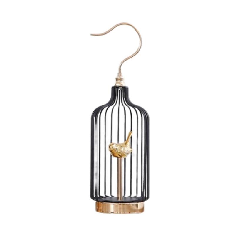 52 Centimetre Golden Handle Birdcage Tabletop Decor Sculptures Figurines Sculptures & Figurines