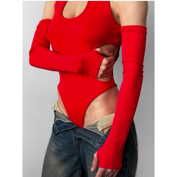 Solid Color Women's Jumpsuit Summer Round Neck Slim Fit Hollow Out  Thin Jumpsuits Rompers & Playsuits