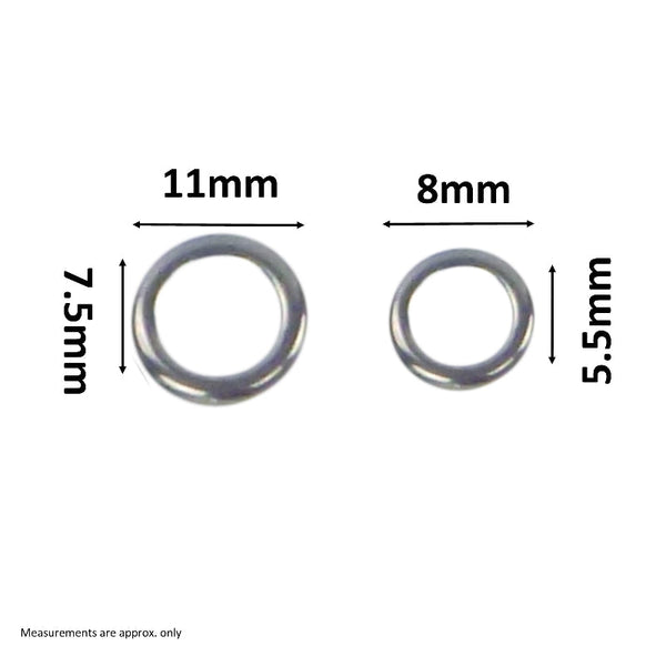 Swimerz 8Mm Solid Jigging Rings 20 Pack Other Tackle & Accessories
