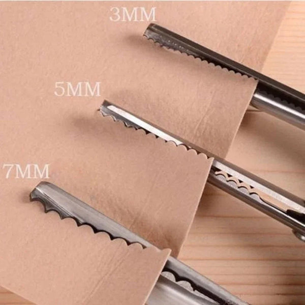 Stainless Steel Shears Lace Scissor Professional Dressmaking Zig Zag Cut Tailor Clothing Fabric Leather Serrated Sewing Scissors Dressmaker's Scissors