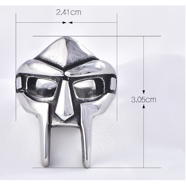 Stainless Steel Mens Ring Jewelry Mask Design Titanium Rings