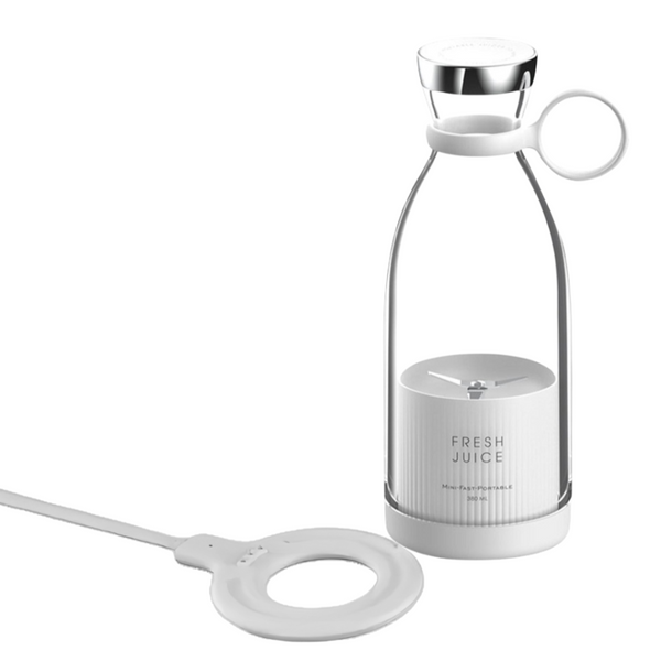 Mini Juicer White 350 Millilitre Blender Wireless Rechargeable Mixer Extractor Juicers