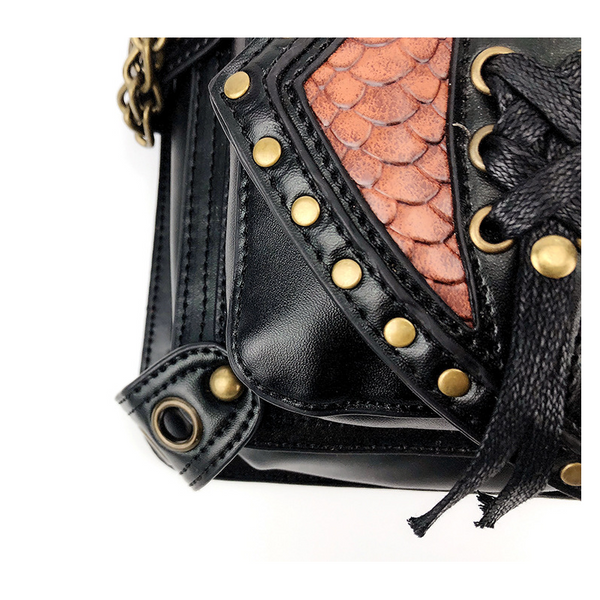 Women Backpacks Steampunk Motorcycle Bag