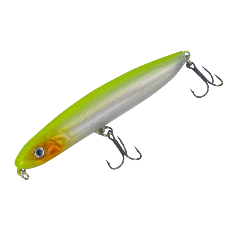 Toppu Mizzu Stickbait Chartreuse Silver 95Mm 18Grams Baits & Lures