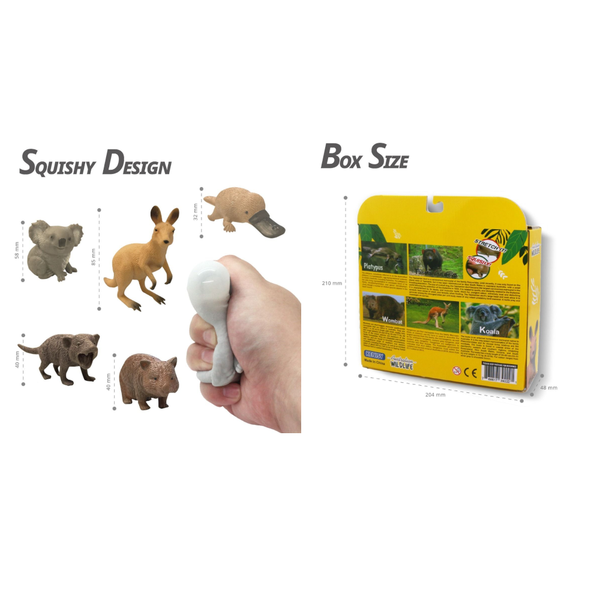 Kenisy Stretchy Squishy Australian Wildlife Gift Set Sensory Stimulation Animal Toys Sensory Toys