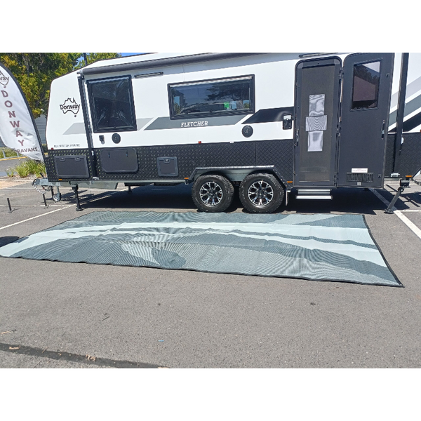 Camping Mat Warehouse Swish Grey 5M X 2.4M Recycled Poly Door Mats & Floor Mats