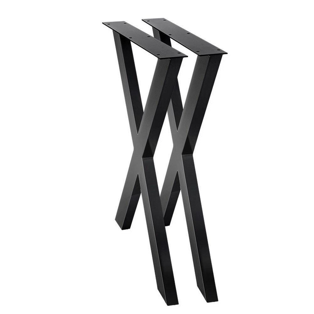 Artiss Metal Table Legs Diy X Shaped 71X60cm Set Of 2 Dining Table Legs