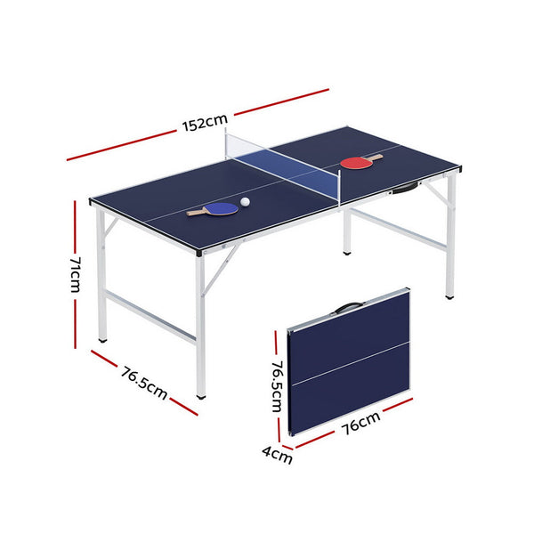 Everfit Table Tennis Ping Pong Portable Foldable Family Game Home Indoor Table Tennis Sets