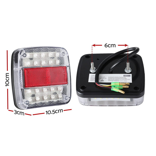 Giantz Pair 26 Led Stop Reverse Indicator 12V Ute Trailer Truck Tail Lights