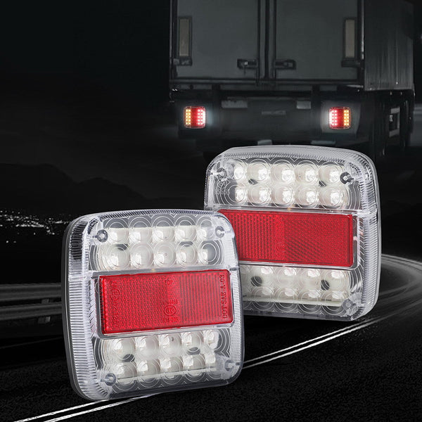 Giantz Pair 26 Led Stop Reverse Indicator 12V Ute Trailer Truck Tail Lights