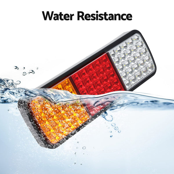 Giantz Pair 75 Led Stop Reverse Indicator 12V Ute Trailer Truck Boat Tail Lights