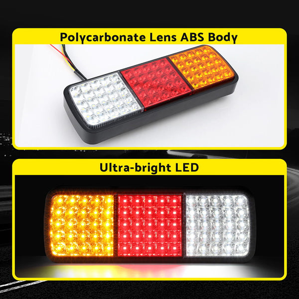 Giantz Pair 75 Led Stop Reverse Indicator 12V Ute Trailer Truck Boat Tail Lights