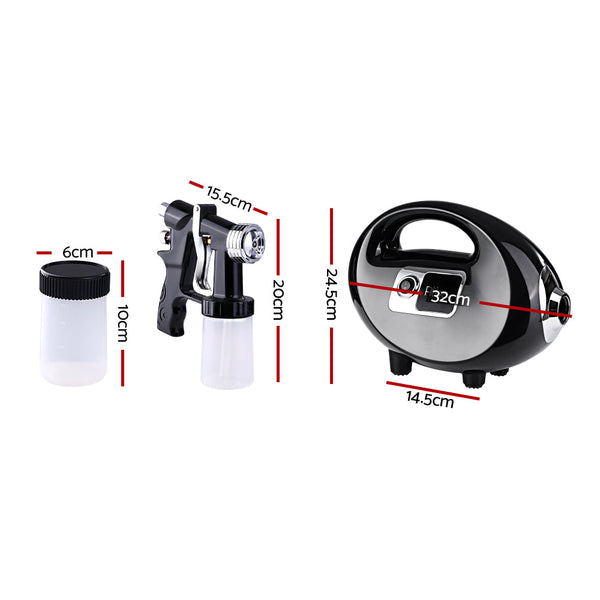 Professional Spray Tan Machine Sunless Tanning Gun Kit Hvlp System Black Airbrush Tanning Systems