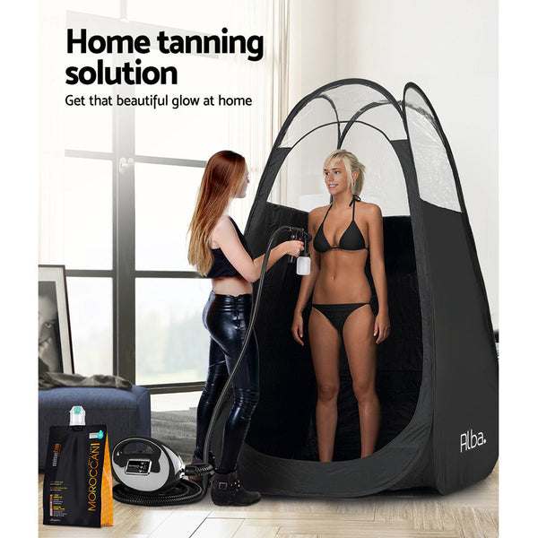 Portable Pop Up Tanning Tent Black Airbrush Tanning Systems