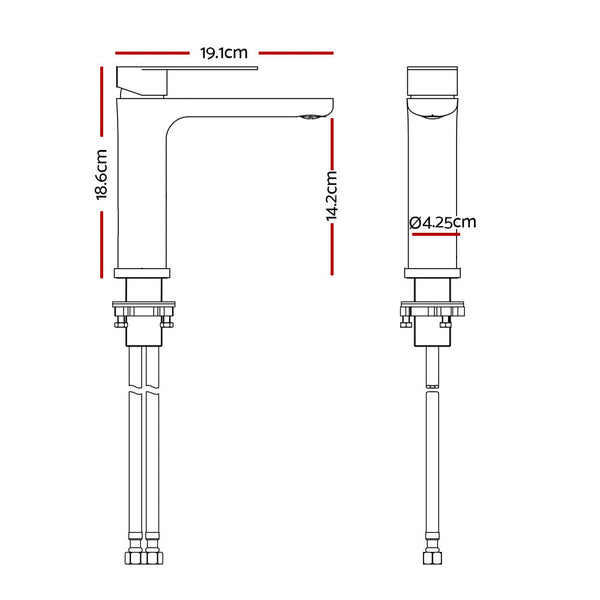 Bathroom Basin Mixer Tap Brass Faucet Vanity Laundry Sink Black Bathroom Sink Taps