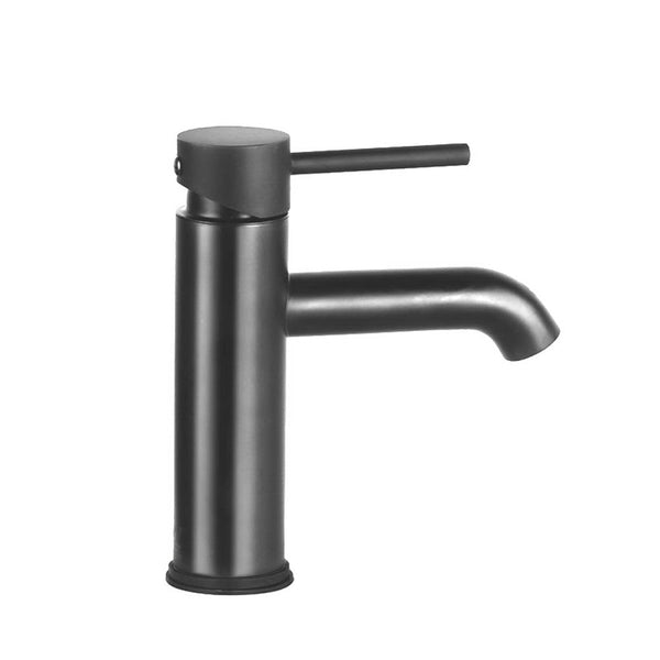 Cefito Bathroom Basin Mixer Tap Round Brass Faucet Vanity Laundry Black Bathroom Sink Taps