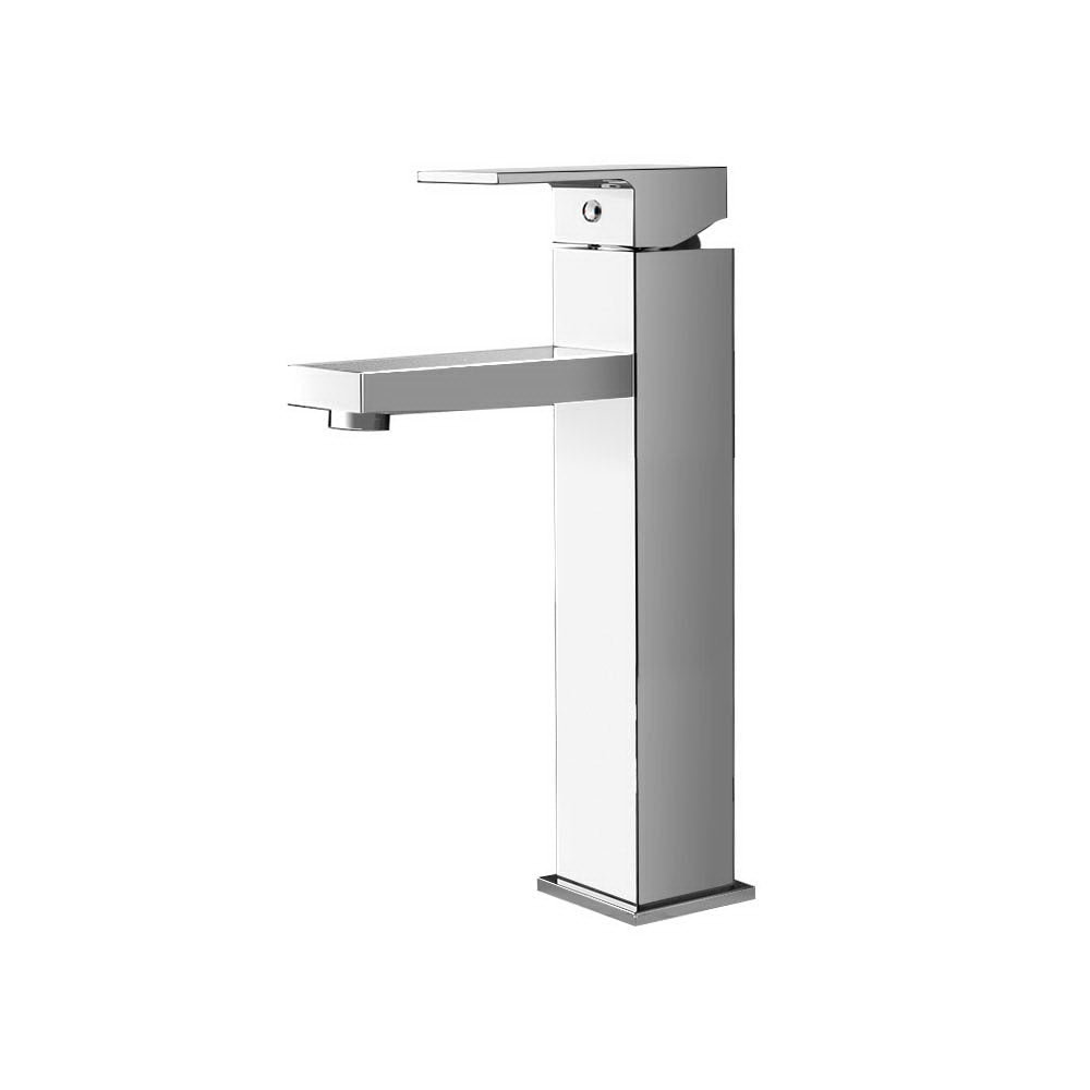 Cefito Bathroom Basin Mixer Tap Square Tall Faucet Vanity Laundry Chrome Bathroom Sink Taps