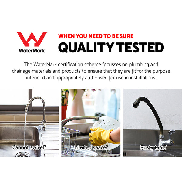 Cefito Kitchen Mixer Tap Long Spout Sink Faucet Basin Laundry Chrome Kitchen Taps