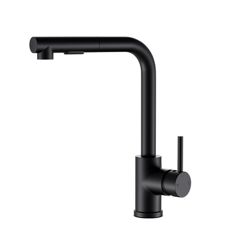 Cefito Kitchen Mixer Tap Pull Out Rectangle 2 Mode Sink Basin Faucet Swivel Wels Black Kitchen Taps