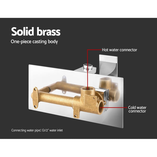 Cefito Bathroom Basin Mixer Tap Separate Faucet Vanity Laundry Chrome Bathroom Sink Taps